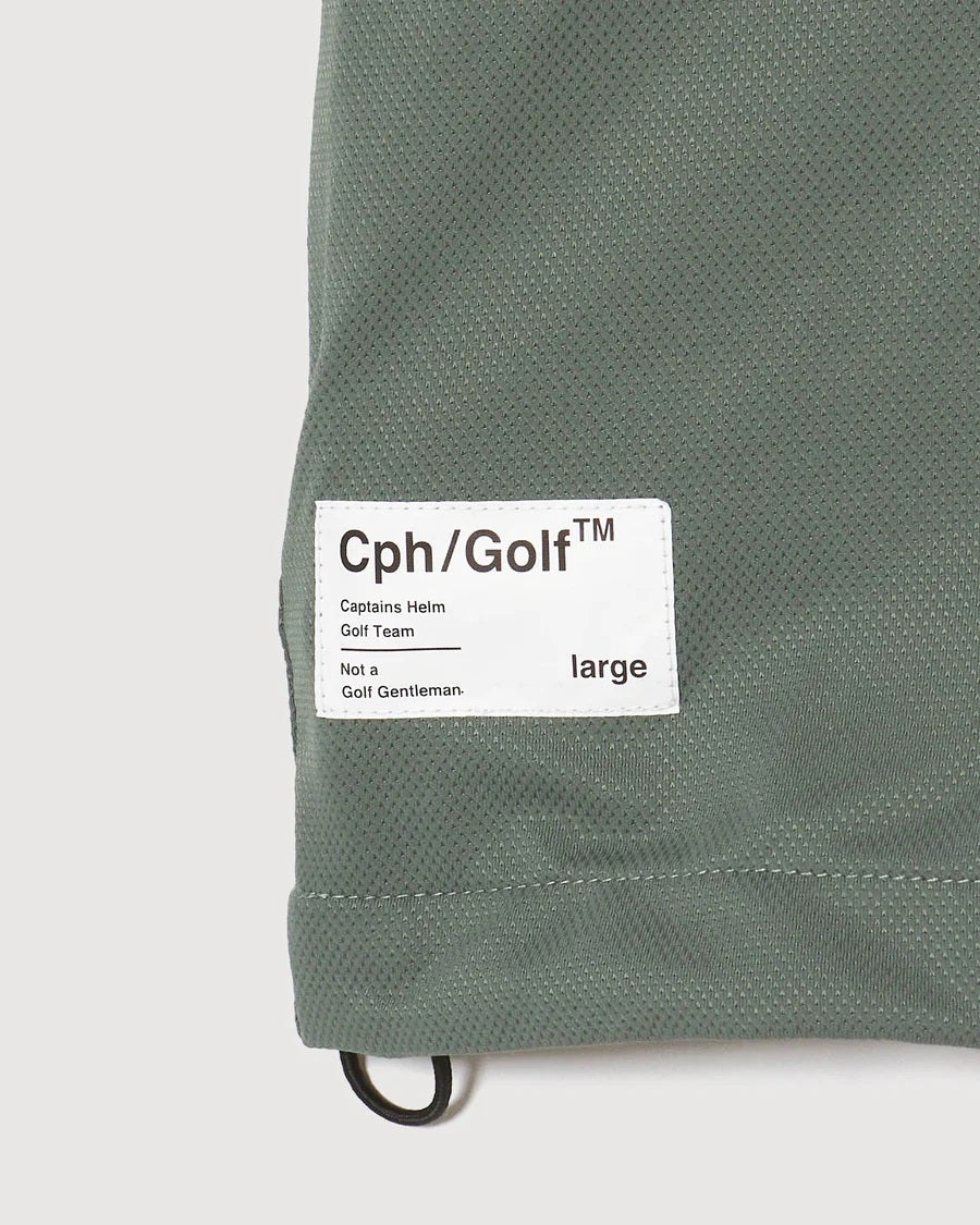 BREATHABLE SUMMER MOCK NECK TEE - GREEN | CALL DUCK